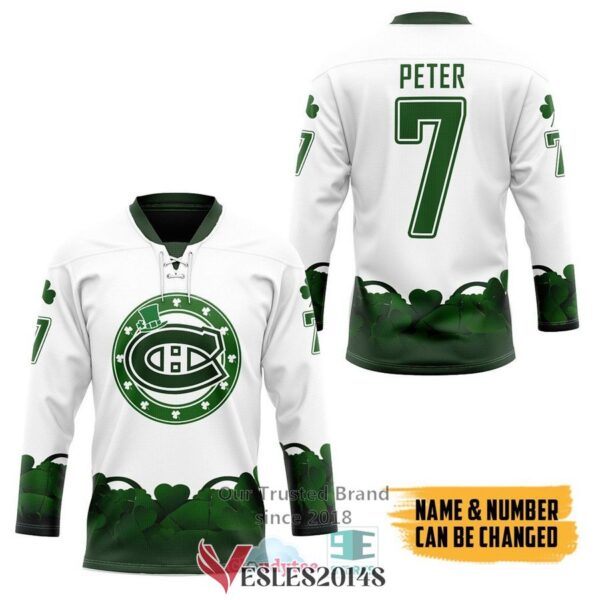 Personalized Montreal Canadiens 2022 St Patrick Day Hockey Jersey, Trending Gifts For Fans - Vesles2014s 2