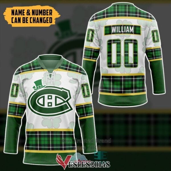 Personalized Montreal Canadiens St Patrick Day Hockey Jersey, Trending Gifts For Fans - Vesles2014s 2