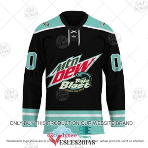 Personalized Mountain Dew Baja Blast Black Hockey Jersey, Trending Gifts For Fans - Vesles2014s 1