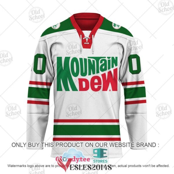 Personalized Mountain Dew Heritage Logo Hockey Jersey, Trending Gifts For Fans - Vesles2014s 1