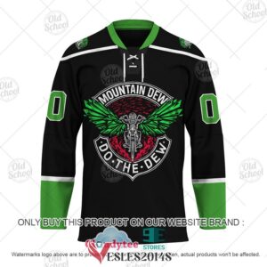 Personalized Mountain Dew Throttle Up Black Hockey Jersey, Trending Gifts For Fans - Vesles2014s 1