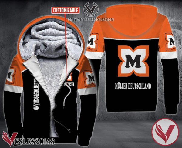 Personalized Muller Deutschland Uniform Custom Fleece Hoodie, Unique Gifts For Employee - Vesles2014S 1
