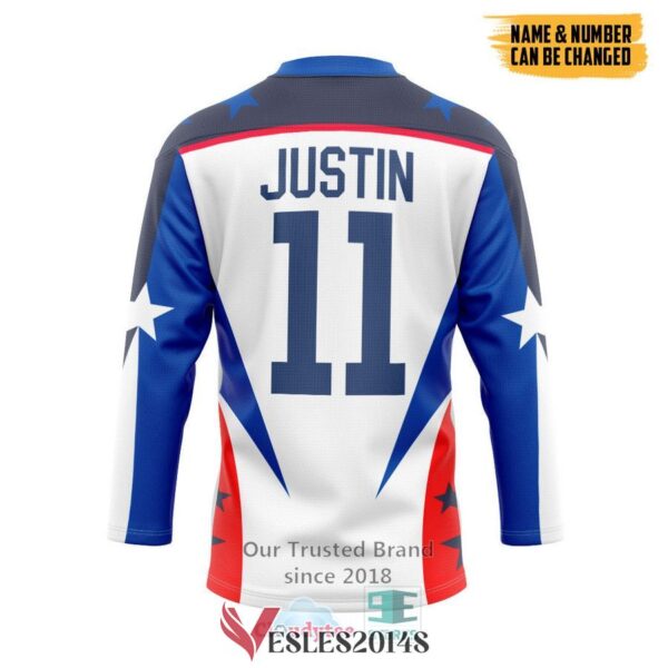 Personalized NASA American flag Space Suit Hockey Jersey, Trending Gifts For Fans - Vesles2014s 1
