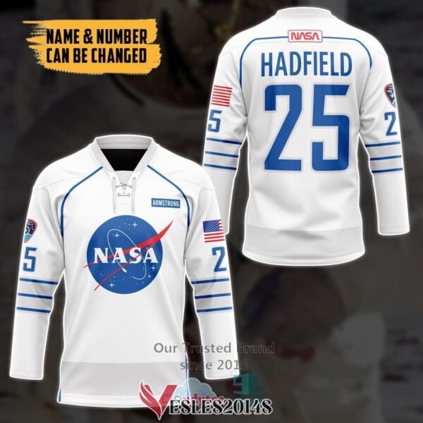 Personalized NASA Space Suit Hockey Jersey, Trending Gifts For Fans - Vesles2014s 2
