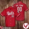 Personalized Name And Number Cincinnati Reds Baseball Red Hawaiian Shirt And Short, Unique Gifts For Friends - Vesles2014S 1