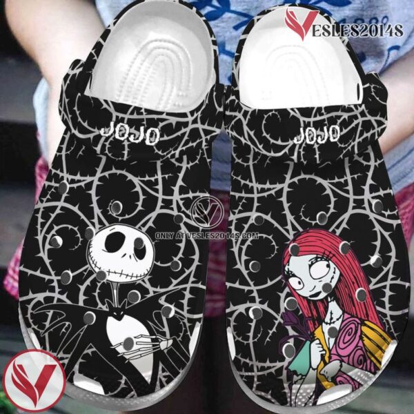 Personalized Name Jack And Sally Couple Clog Shoes, Unique Gift From  Vesles2014S