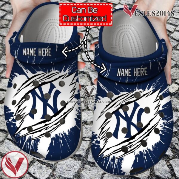 Personalized Name Logo Baseball Team Ripped Claw Clog Shoes, Unique Gift From  Vesles2014S