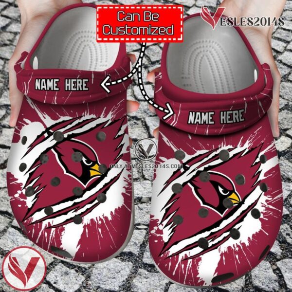 Personalized Name Logo Football Team Ripped Claw Style Clog Shoes, Unique Gift From  Vesles2014S