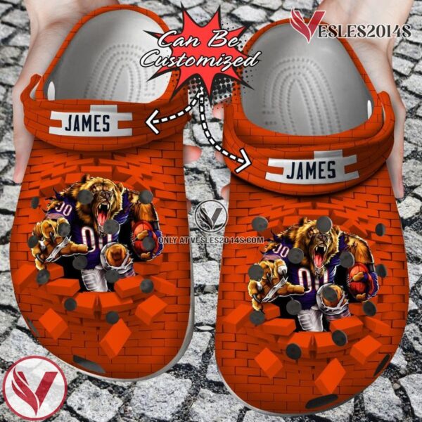 Personalized Name Mascot Team Flame Hand Style Clog Shoes, Unique Gift From  Vesles2014S
