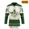 Personalized Nashville Predators St Patrick Day Hockey Jersey, Trending Gifts For Fans - Vesles2014s