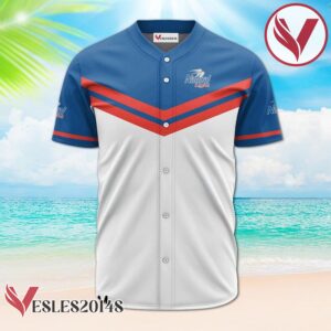 Personalized Natural Light Blue And White Baseball Jersey, Perfect Gifts For Fans - Vesles2014S 2