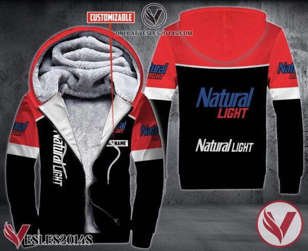 Personalized Natural Light Uniform Fleece Hoodie, Unique Gifts For Employee - Vesles2014S 1