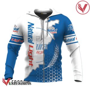Personalized Natural Light White And Blue Cracking Hoodie & Zip Hoodie - Vesles2014S 2