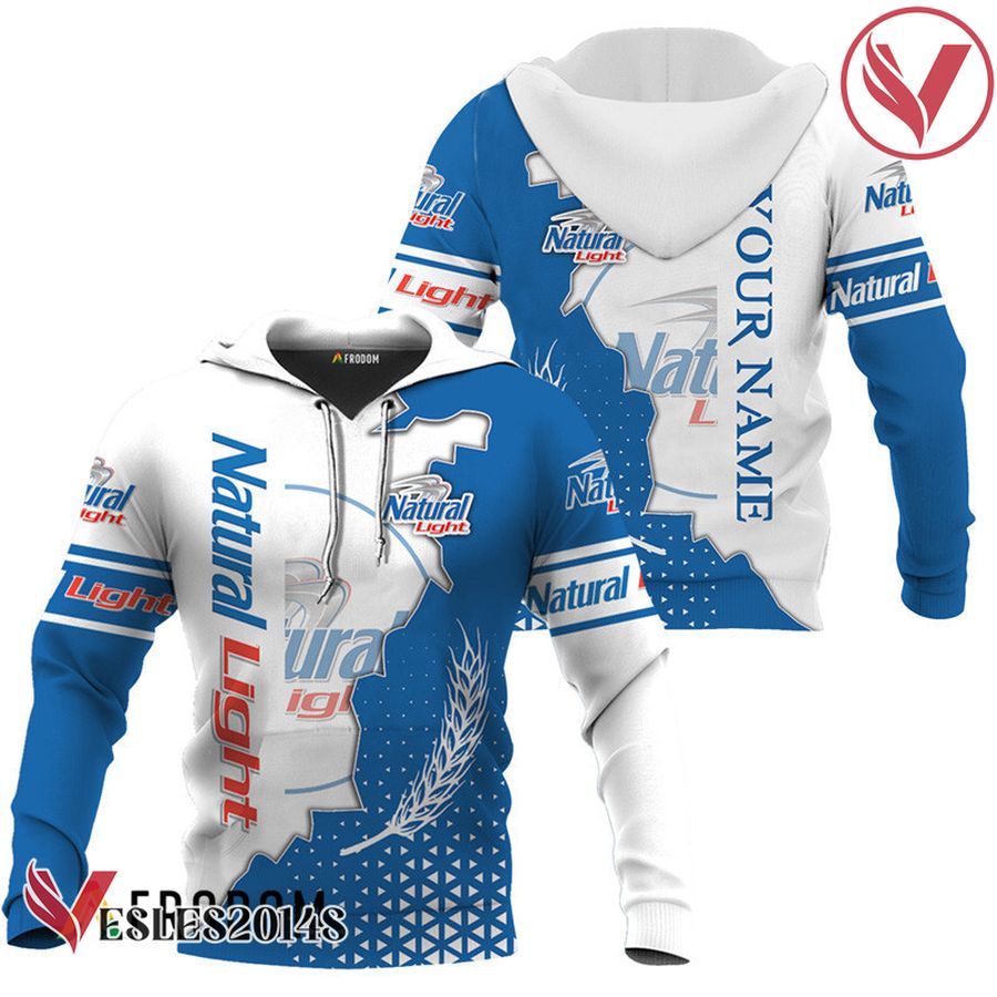 Personalized Natural Light White And Blue Cracking Hoodie & Zip Hoodie - Vesles2014S