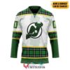 Personalized New Jersey Devils St Patrick Day Hockey Jersey, Trending Gifts For Fans - Vesles2014s