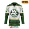 Personalized New York Islanders St Patrick Day Hockey Jersey, Trending Gifts For Fans - Vesles2014s