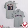 Personalized New York Mets Gray Hawaiian Shirt And Short, Unique Gifts For Friends - Vesles2014S 1