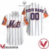 Personalized New York Mets Thin Vertical Striped Hawaiian Shirt, Unique Gifts For Friends - Vesles2014S 1