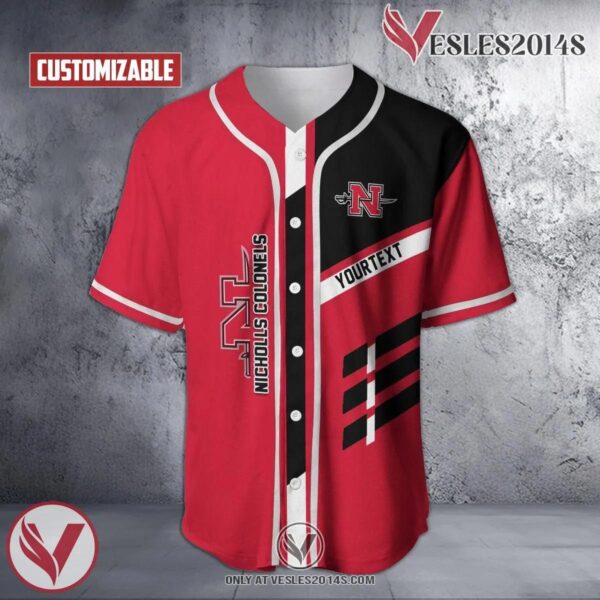 Personalized Nicholls Colonels NCAA Baseball Jersey, Unique Gifts For Fans - Vesles2014s