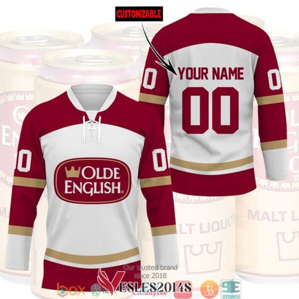 Personalized Olde English 800 Hockey Jersey Shirt, Trending Gifts For Fans - Vesles2014s