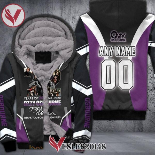 Personalized Ozzy Osbourne 72 Years Of 1948 2020 Anniversary custom Fleece hoodie, Best Outfit For Fans Sport - Vesles2014S 1