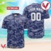 Personalized Pabst Blue Ribbon Blue Camouflage Baseball Jersey, Perfect Gifts For Fans - Vesles2014S