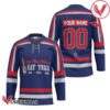 Personalized Pabst Blue Ribbon Hat Trick Hockey Jersey - Vesles2014S