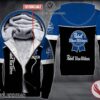 Personalized Pabst Blue Ribbon Uniform Fleece Hoodie, Unique Gifts For Employee - Vesles2014S 1