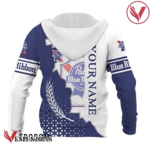 Personalized Pabst Blue Ribbon White And Blue Cracking Hoodie & Zip Hoodie - Vesles2014S 3
