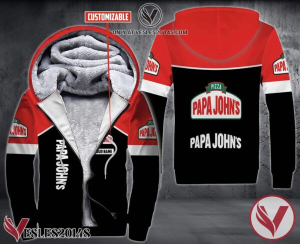 Personalized Papa John’s Pizza Uniform CustomFleece Hoodie, Unique Gifts For Employee - Vesles2014S 1