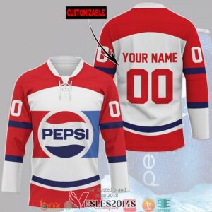 Personalized Pepsi Hockey Jersey Shirt, Trending Gifts For Fans - Vesles2014s