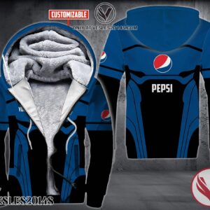 Personalized Pepsi Uniform Custom Fleece Hoodie, Unique Gifts For Employee - Vesles2014S 1