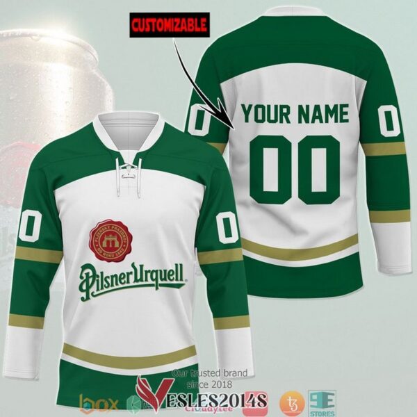 Personalized Pilsner Urquell Hockey Jersey Shirt, Trending Gifts For Fans - Vesles2014s