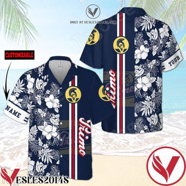 Personalized Primo Flowery Navy Hawaiian Shirt And Short, Unique Gifts For Friends - Vesles2014S 1