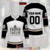 Personalized Proper No Twelve Irish Whiskey Hockey Jersey Shirt, Trending Gifts For Fans - Vesles2014s
