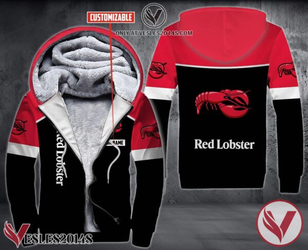 Personalized Red Lobster Uniform Fleece Hoodie, Unique Gifts For Employee - Vesles2014S 1