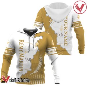 Personalized Remy Martin White And Beige Cracking Hoodie & Zip Hoodie - Vesles2014S