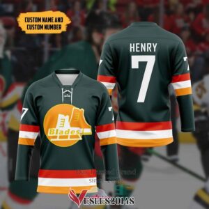 Personalized SS Broom County Blades Hockey Jersey, Trending Gifts For Fans - Vesles2014s 3