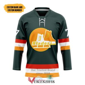 Personalized SS Broom County Blades Hockey Jersey, Trending Gifts For Fans - Vesles2014s