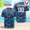 Personalized Samuel Adams Blue Camouflage Baseball Jersey, Perfect Gifts For Fans - Vesles2014S