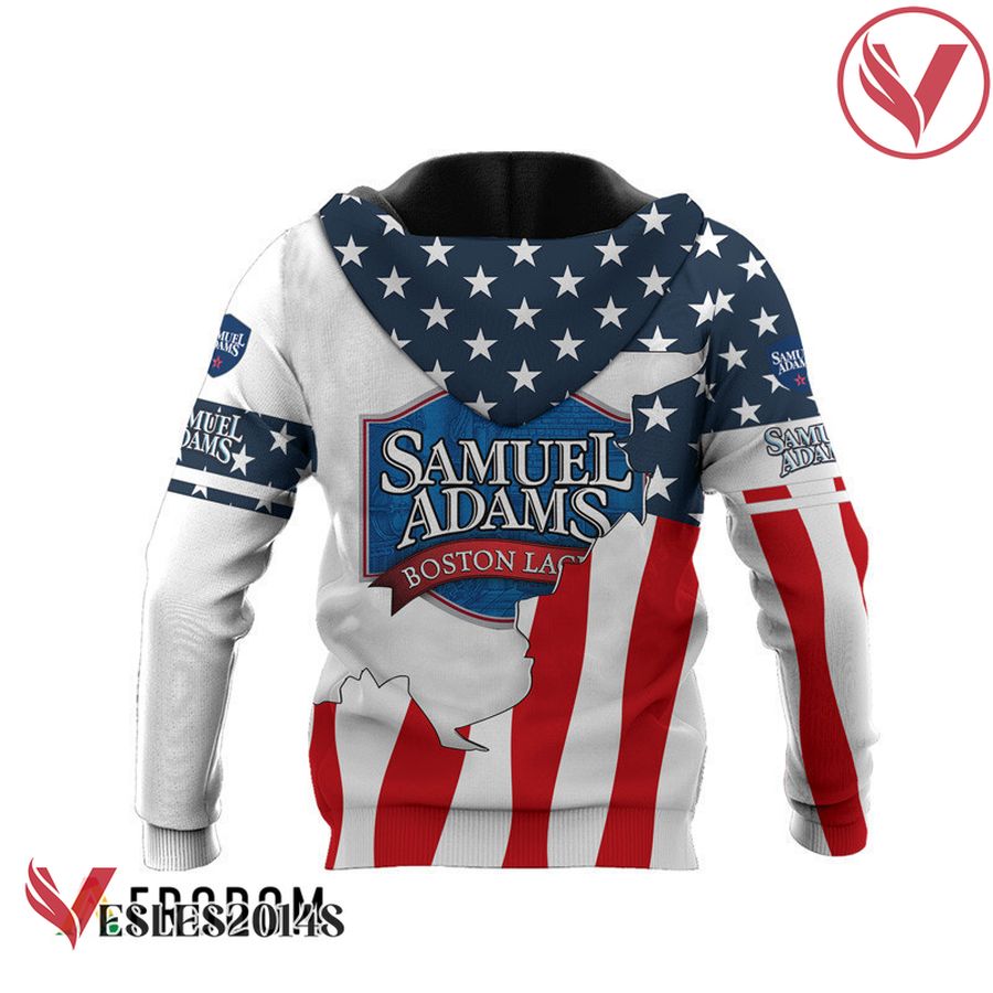 Personalized Samuel Adams USA Flag Hoodie & Zip Hoodie - Vesles2014S 3