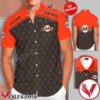 Personalized San Francisco Giants Logo Gray Orange Hawaiian Shirt And Short, Unique Gifts For Friends - Vesles2014S 1