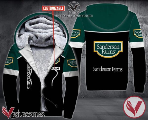 Personalized Sanderson Farms Chicken Uniform Fleece Hoodie, Unique Gifts For Employee - Vesles2014S 1