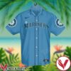Personalized Seattle Mariners Baseball Hawaiian Shirt And Short, Unique Gifts For Friends - Vesles2014S 1