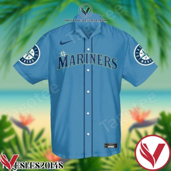 Personalized Seattle Mariners Baseball Hawaiian Shirt And Short, Unique Gifts For Friends - Vesles2014S 1