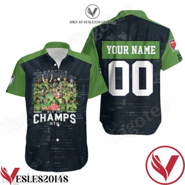 Personalized Seattle Sounders Fc Mls Cup Champs 2019 Hawaiian Shirt, Unique Gifts For Friends - Vesles2014S 1