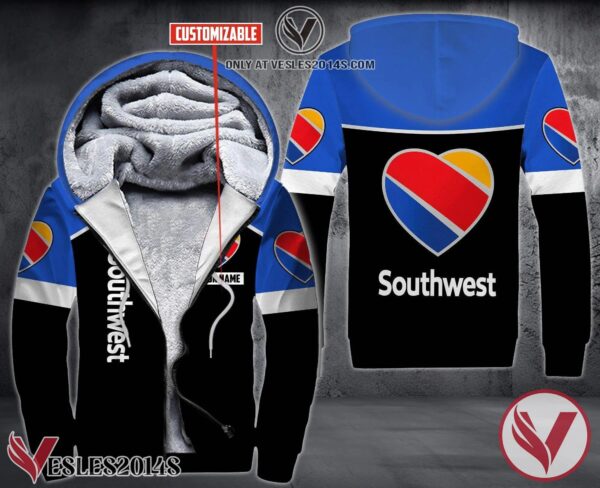 Personalized Southwest Airlines Uniform Fleece Hoodie, Unique Gifts For Employee - Vesles2014S 1