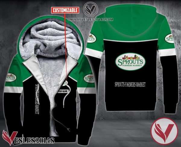 Personalized Sprouts Farmers Market Uniform Fleece Hoodie, Unique Gifts For Employee - Vesles2014S 1