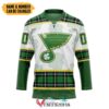 Personalized St Louis Blues St Patrick Day Hockey Jersey, Trending Gifts For Fans - Vesles2014s