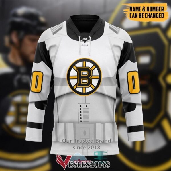 Personalized Star Wars x Boston Bruins May The 4th Be With You Hockey Jersey, Trending Gifts For Fans - Vesles2014s 3